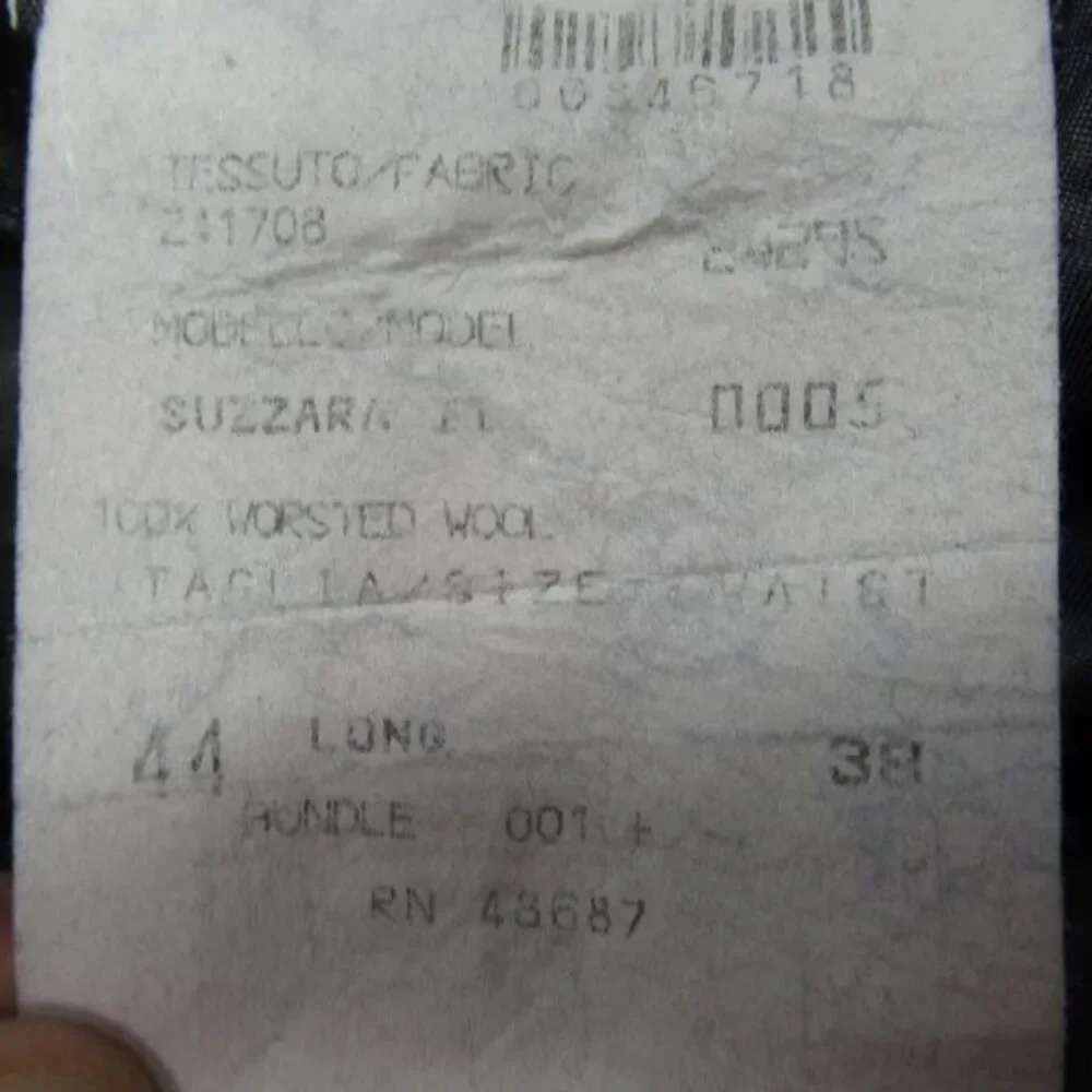 Ermenegildo Zegna Suzzara Wool Blazer Mens 44‎ Long Charcoal Striped Sport USA - Picture 8 of 14